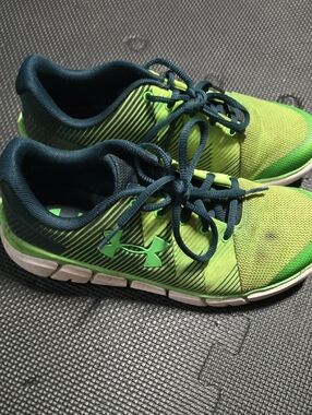 Under Armour Kids Green and Teal Athletic Sneakers